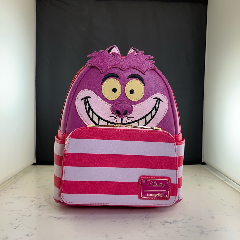 NEW Disney Cheshire Cat Loungefly Mini Backpack